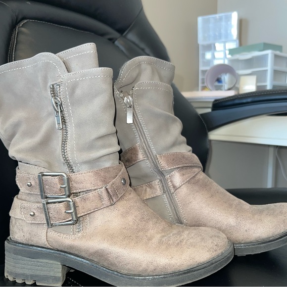 Torrid 7 wide taupe moto midi boot - Picture 3 of 4